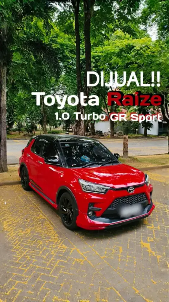 Dijual!! Toyota Raize 1.0 Turbo GR Sport Red Two Tone CVT 2022