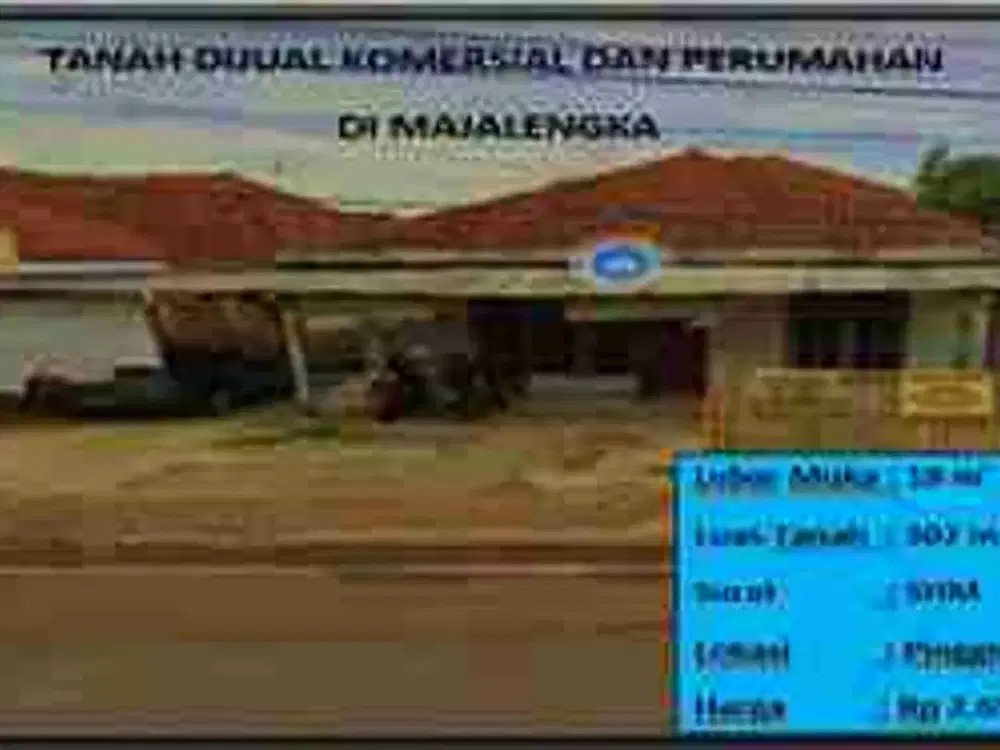 Tanah komersial dan pemukiman majalengka
