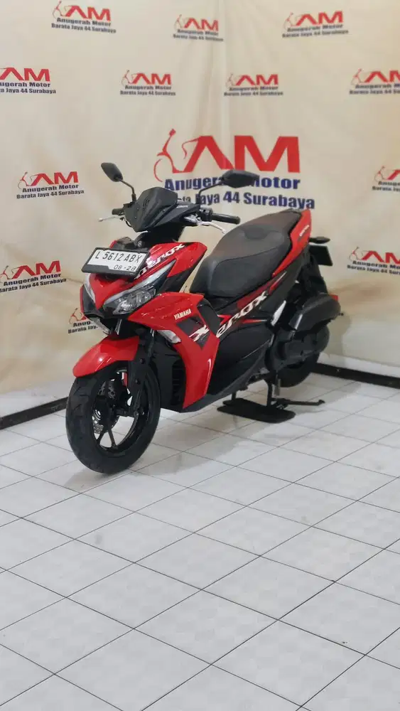 Tersedia Km 4 Ribu Yamaha New Aerox 155 Tahun 2023 warna Merah Glossy