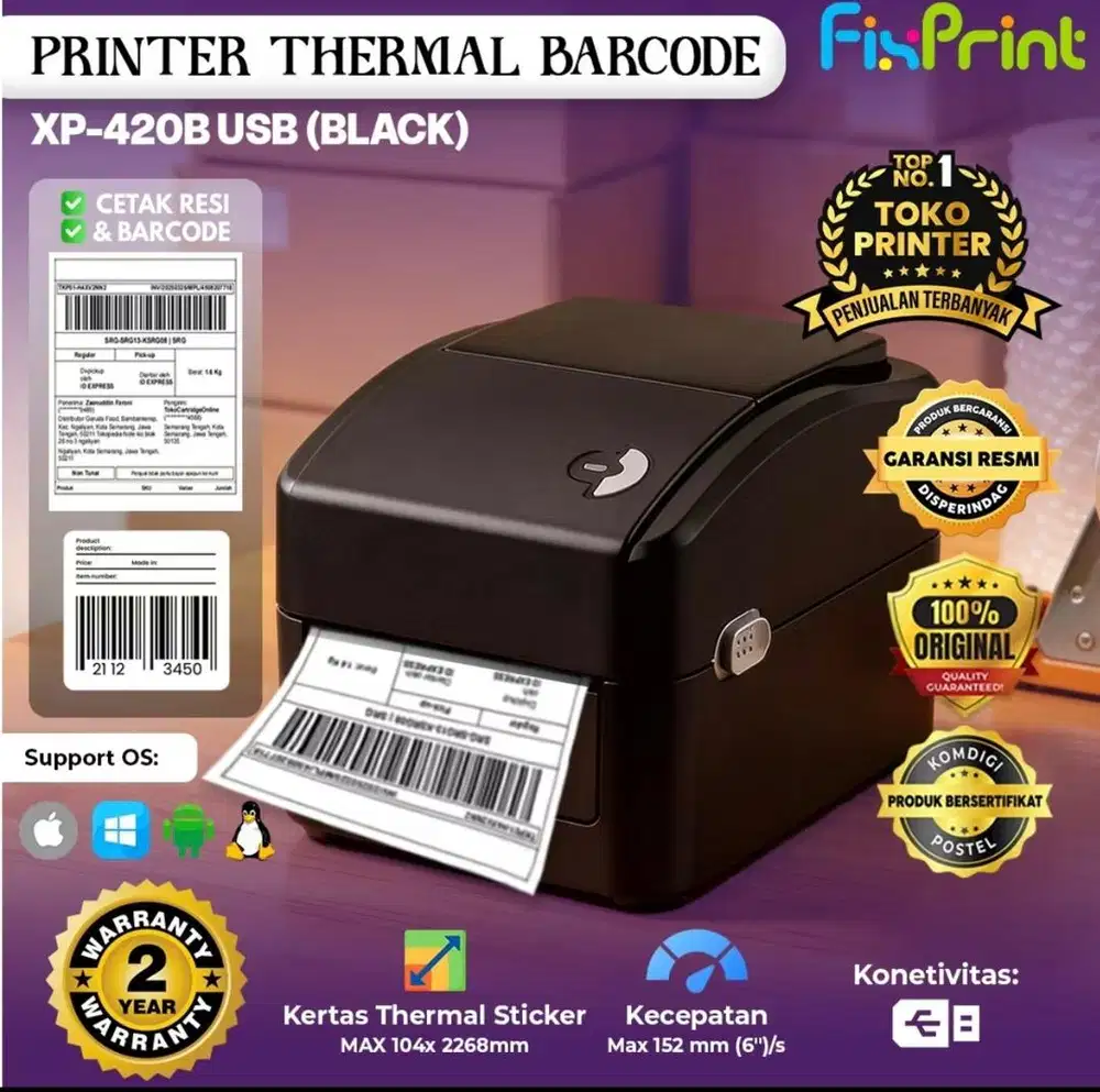 Printer Thermal label | X printer XP-423B