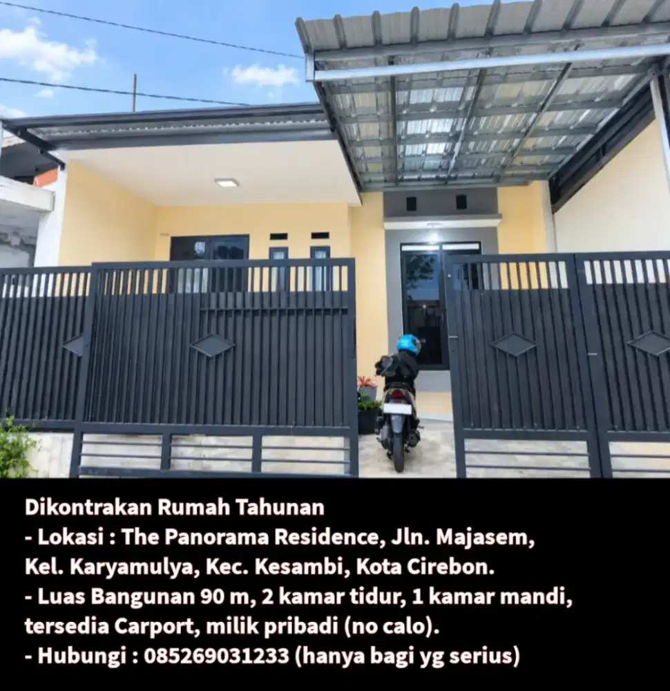 Disewakan Rumah Tahunan