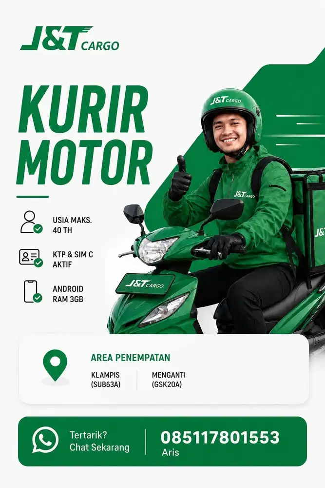 Kurir J&T Cargo Klampis Surabaya