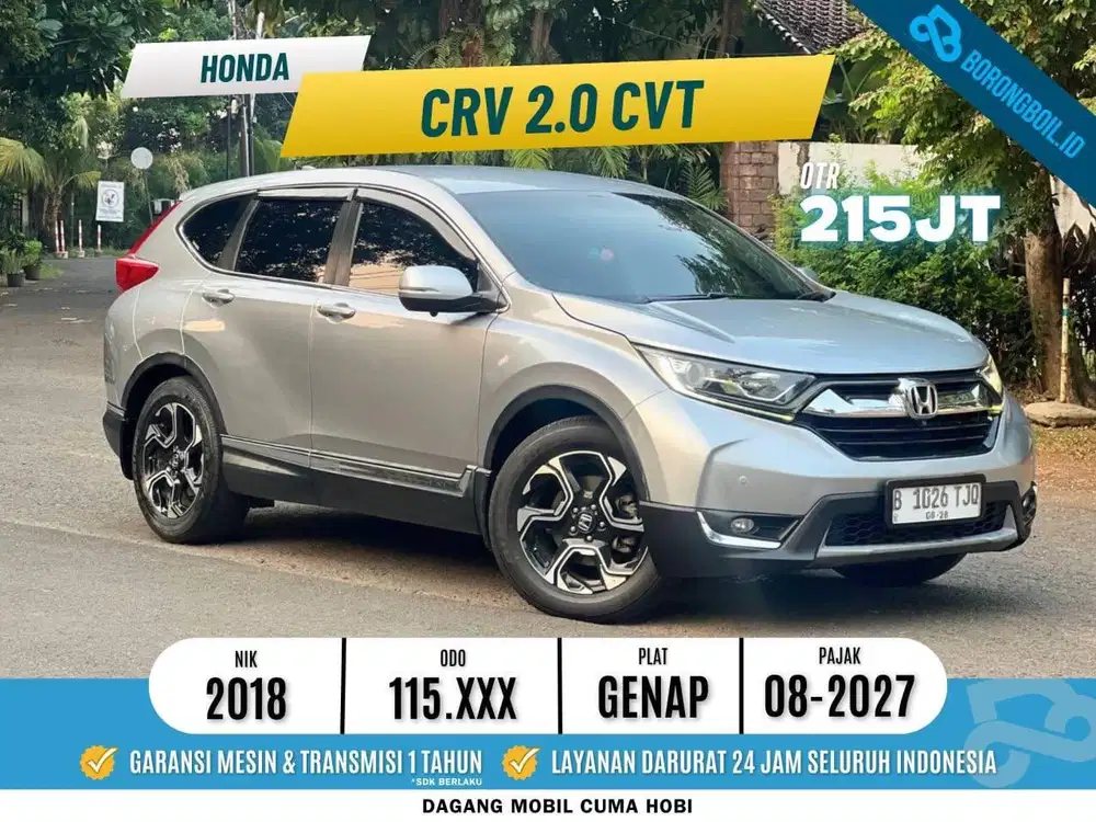 Termurah, Honda CRV 2.0 cvt 2018 Silver