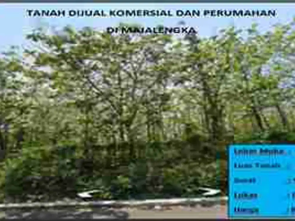 Tanah komersial dan pemukiman majalengka