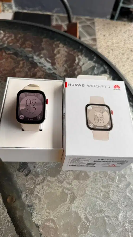 Huawei Watch Fit 3 white normal lengkap