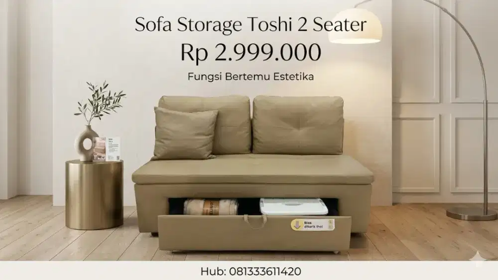 Toshi Sofa Storage 2 Seater
