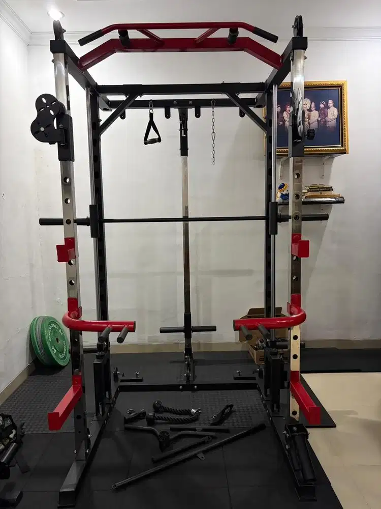Set Smith machine dan pulley crossover