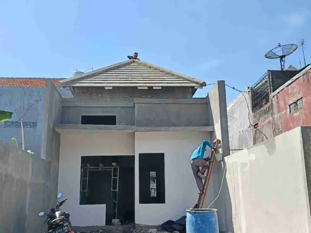 dijual rumah baru onprogres 2 unit lokasi perum tropodo indah waru sidoarjo