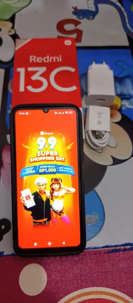 HANDPHONE REDMI 13C RAM 6+6/128 GB FULLSET