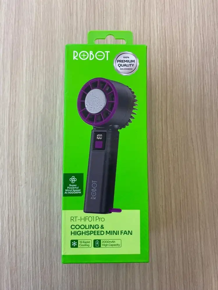 Kipas Robot Hanheld Mini Fan RT-HF01 Pro Dark Grey