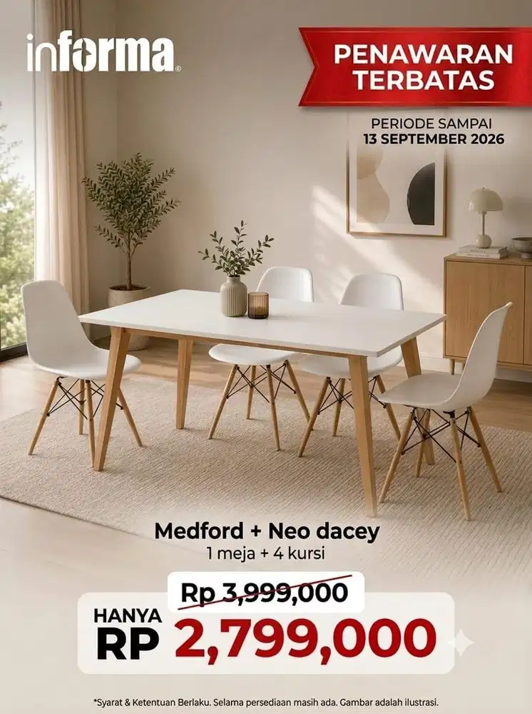Set meja makan hemat