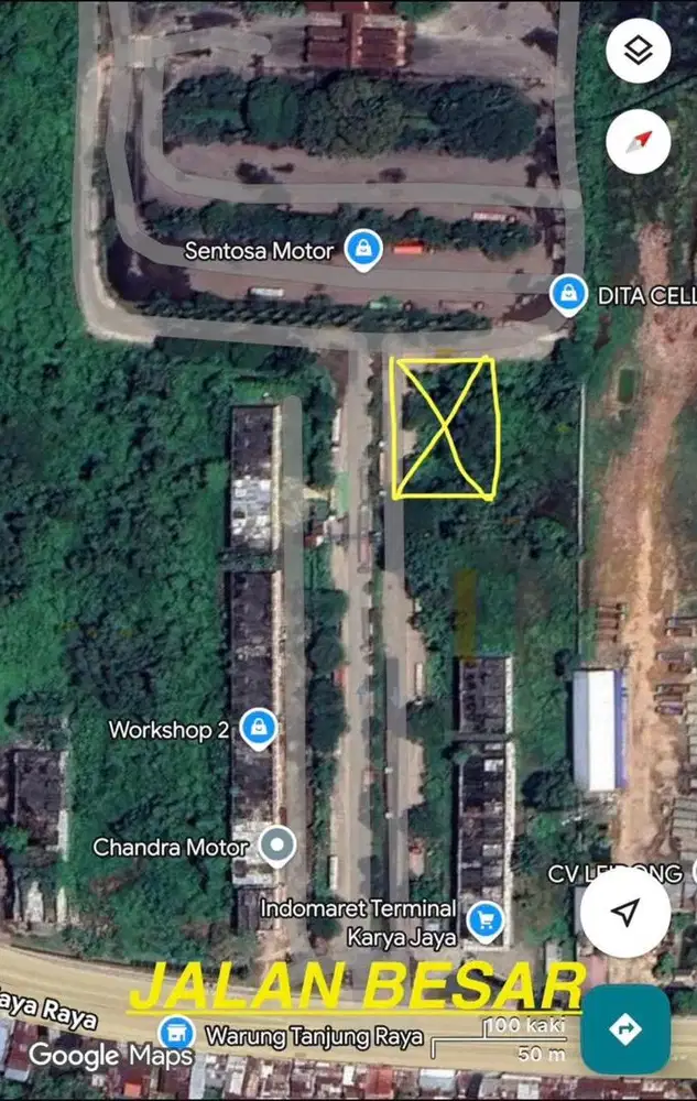 Dijual Tanah 1540m2 SHM Dekat Tol Palembang