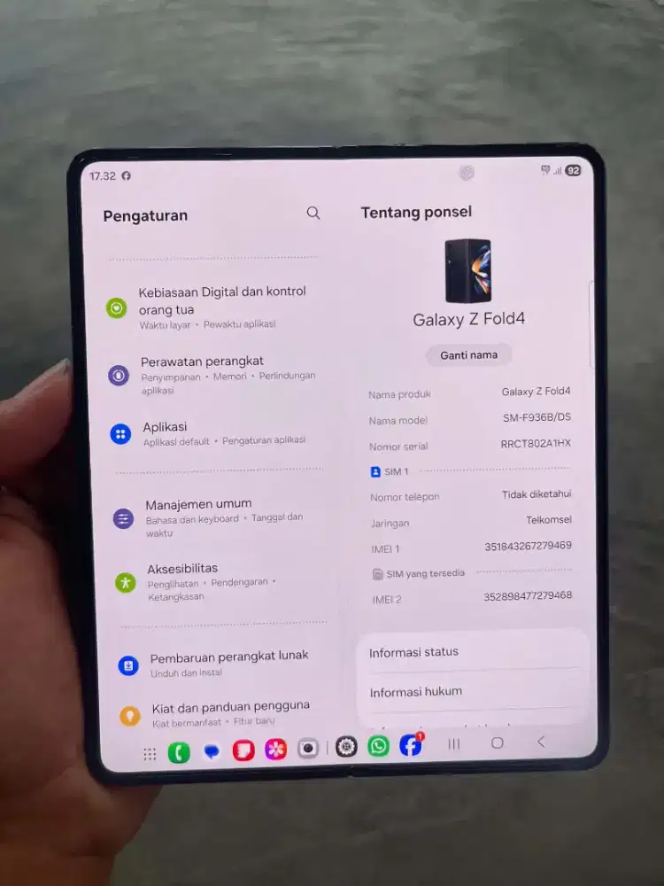 Samsung Z Fold 4 12/256 Resmi sein