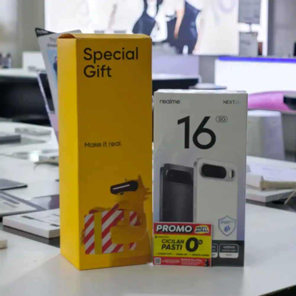 REALME 16 5G PROMO POTONGAN CICILAN FREE 2X ANGSURA DAPATKAN FREE GIFT