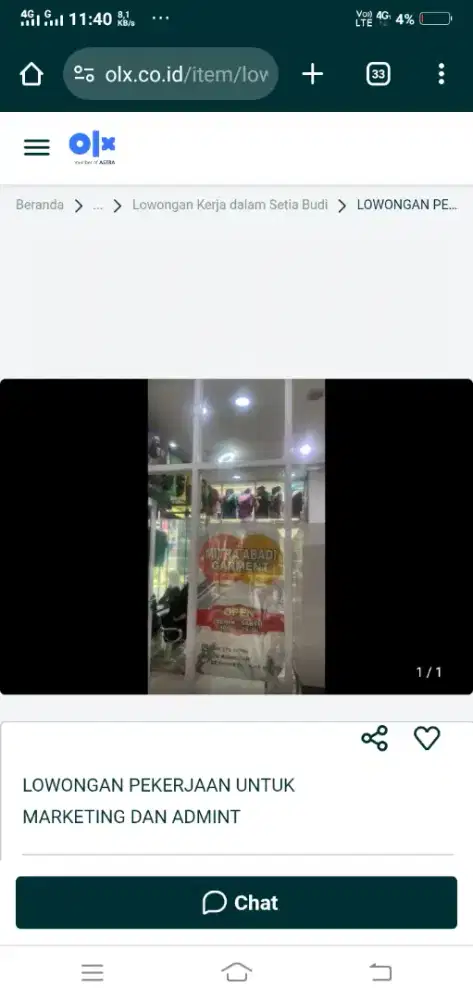 LOWONGAN PEKERJAAN UNTUK FRONTLINER DAN MARKETING
