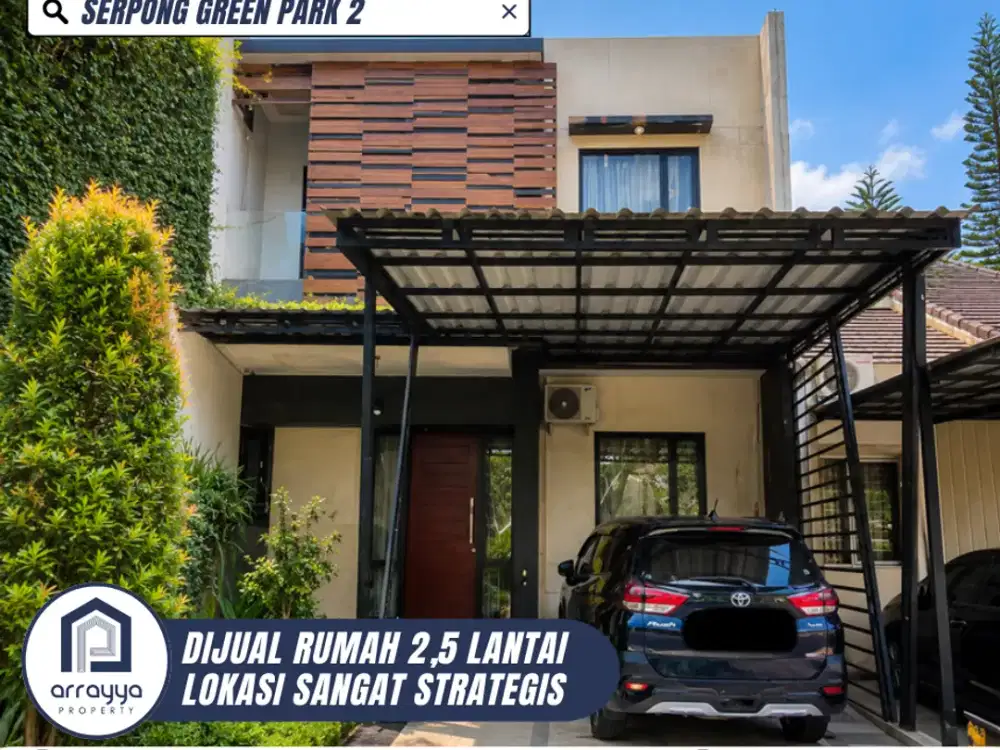 DIJUAL RUMAH CANTIK MODERN 2 LANTAI LOKASI NYAMAN DI SERPONG GREEN PARK 2 (DM59)