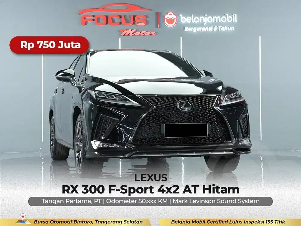 [ GARANSI 5THN ] Lexus RX 300 RX300 F-Sport F Sport AT 2020/2021/2022