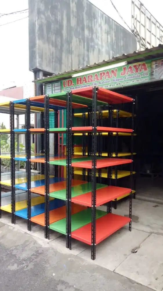 Menjual rak besi siku lubang