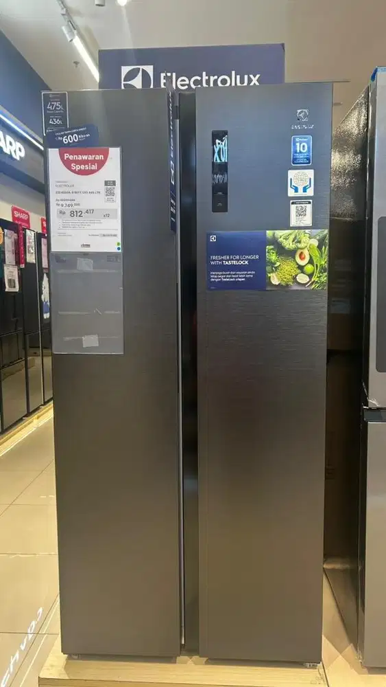 CICILAN RINGAN BUNGA RENDAH KULKAS SBS ELECTROLUX 445LTR