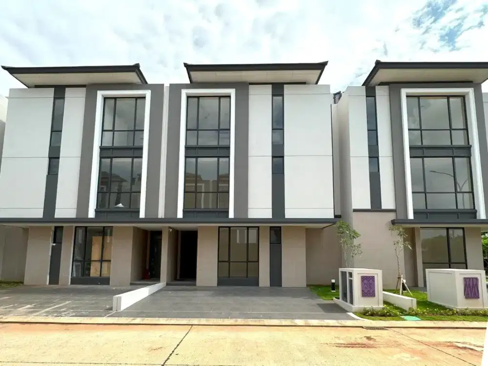 Rumah Cluster Sentarum Asya 3lt luas 126m 9x14 4KT JGC Jakarta Garden City Cakung