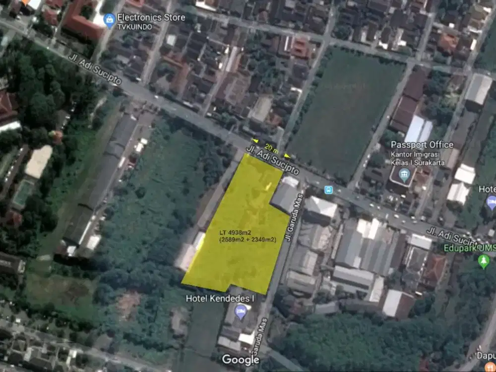 DI JUAL TANAH SIAP BANGUN LOKASI PINGGIR JALAN ADI SUCIPTO HANYA 30 MENIT  KE BANDARA ADI SOEMARMO BOYOLALI