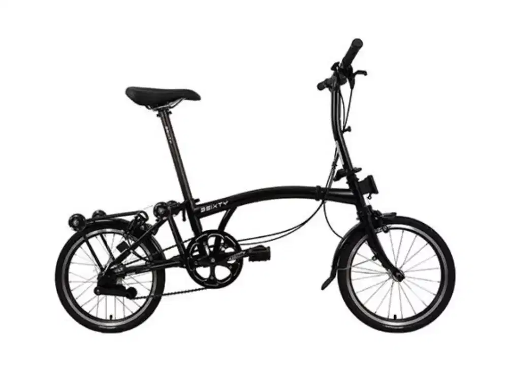 Sepeda lipat 3 sixty black mamba