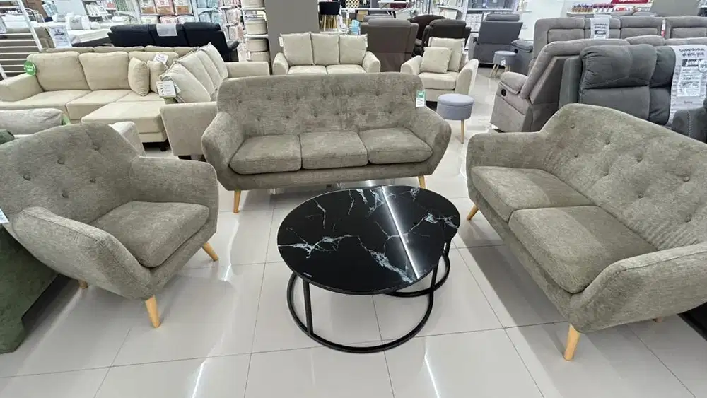NEW SOFA ZAYN 1+2+3 Seater light grey