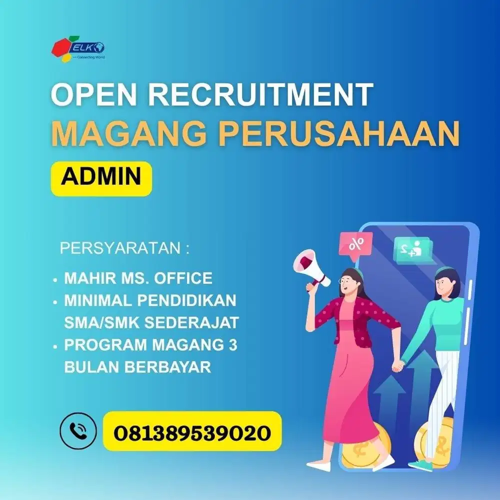 Lowongan Pekerjaan Admin (Magang)