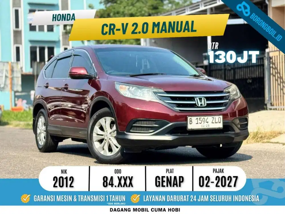 LOW KM TERMURAH || Honda CRV 2.0 MT 2012