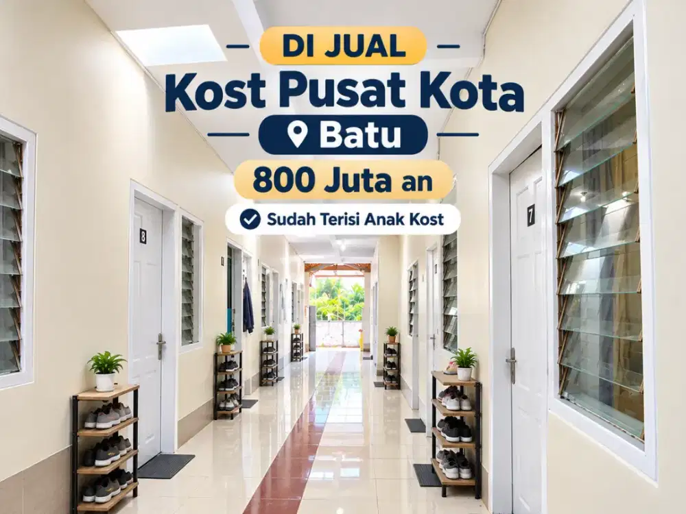 Kost Kota Batu Pusat 800 Juta an saja dan Sudah Terisi Anak Kost