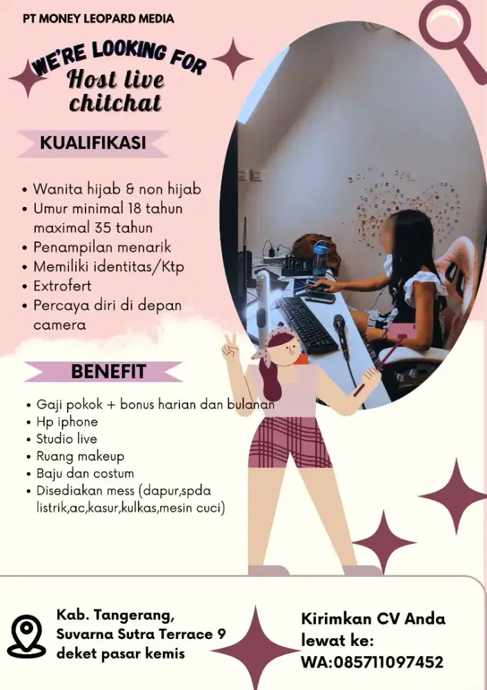 Lowongan kerja host live