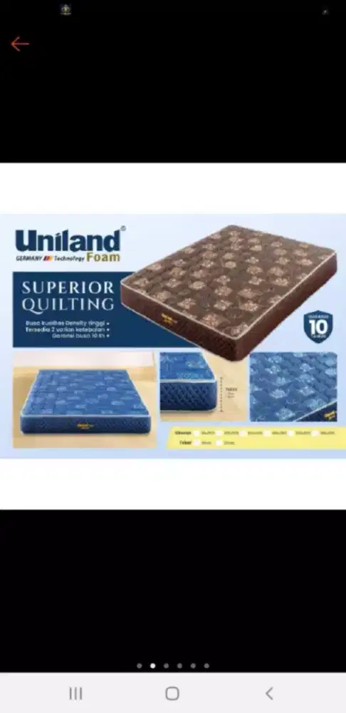 jual dijual kasur spring bed springbed uniland