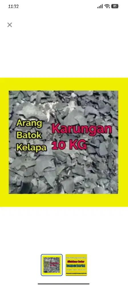 ARANG BATOK KELAPA ASLI KARUNGAN