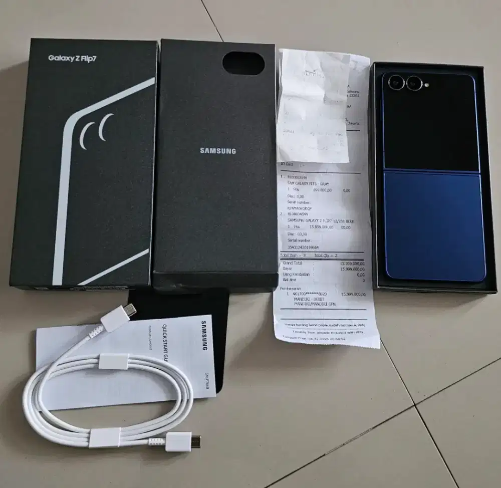 Samsung galaxy zflip 7 5g ram 12/256gb garansi sein