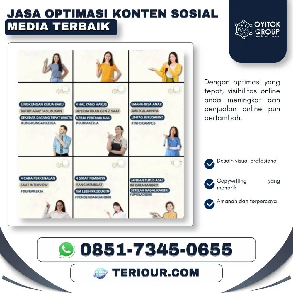 JASA OPTIMASI KONTEN SOSIAL MEDIA TERBAIK