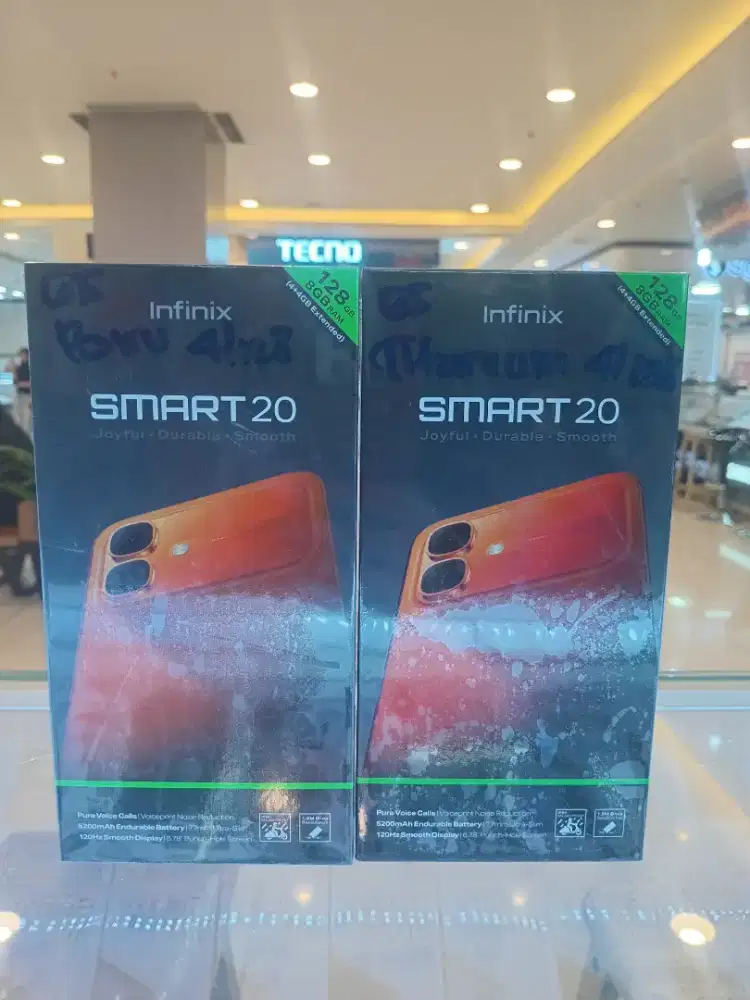 infinix smart20 4/128 garansi resmi.