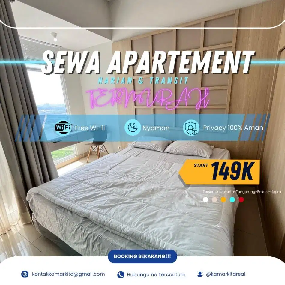 Sewa Apartemen Lagoon Betos Bekasi Timur Harian/Transit Termurah