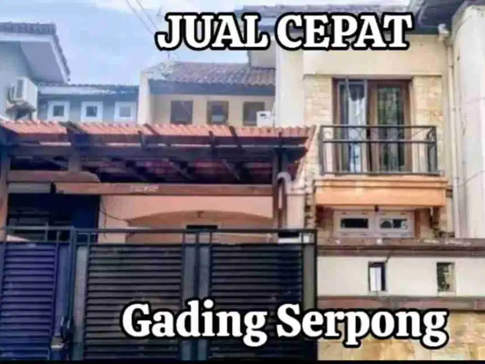 DIJUAL RUMAH SEKTOR 1G GADING SERPONG
