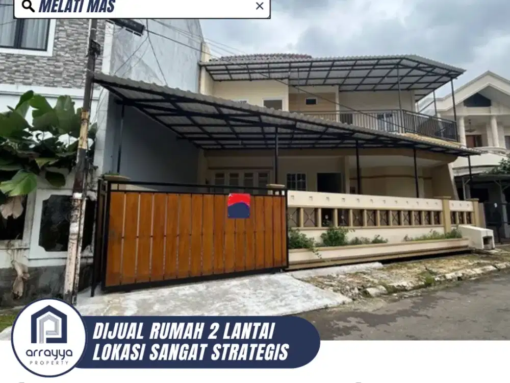 DIJUAL RUMAH LUAS SIAP HUNI LOKASI NYAMAN DI MELATI MAS (MR38