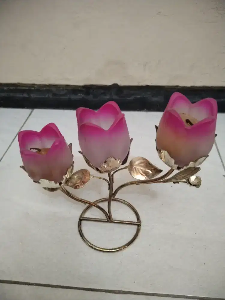Jual Tempat Lilin bunga mawar