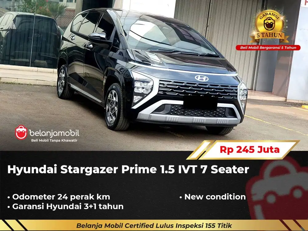 [ GARANSI 5THN KM LOW ] Hyundai Stargazer Prime 1.5 AT 2026/2025/2024