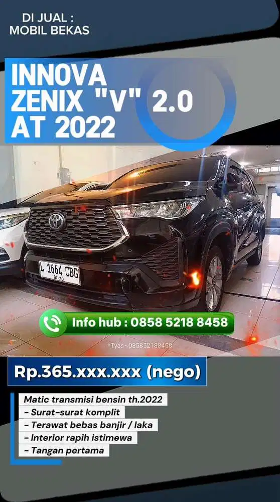 Toyota Kijang Innova Zenix At 2022 Bensin