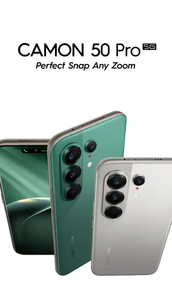 Tecno Camon 50 Pro 5G,, bisa cicilan promo 0% syarat KTP ajaa