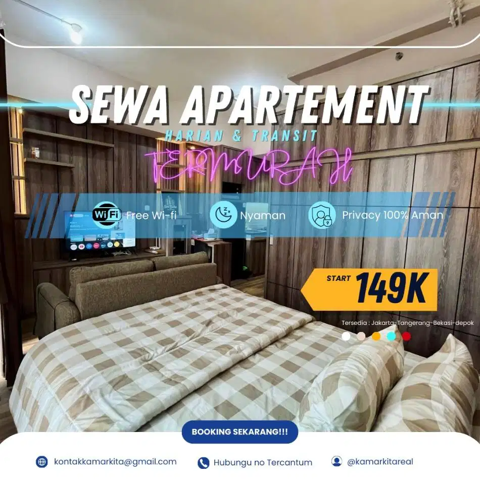 Sewa Apartemen Harian/Transit EMERALD BINTARO Tangerang Selatan Murah