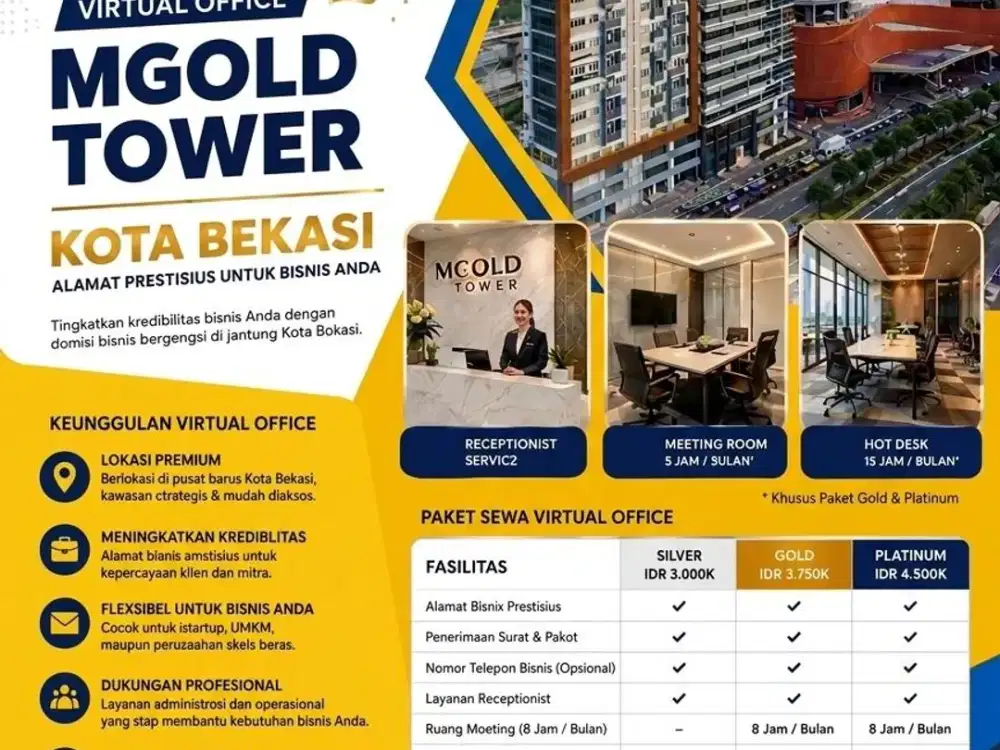 Virtual office murah MGold tower Bekasi