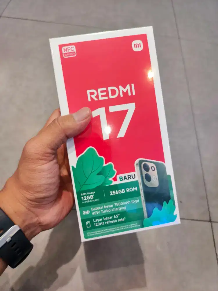 Redmi 17 6/256GB New Segel Garansi Resmi 15 Bulan