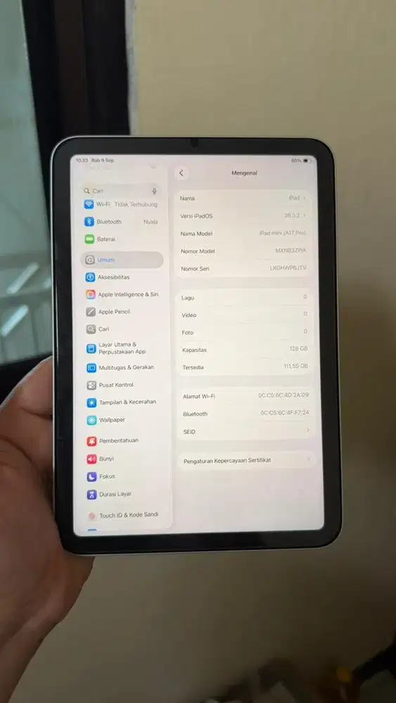 ipad mini 7 128GB ex inter