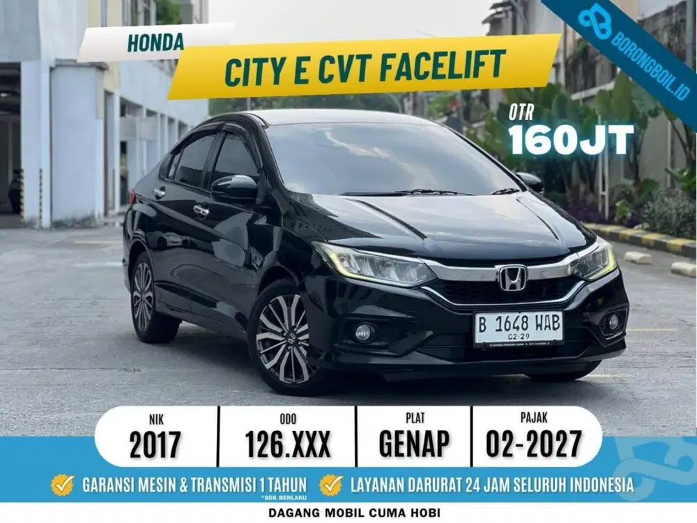 TERMURAH || Honda City E CVT Facelift 2017
