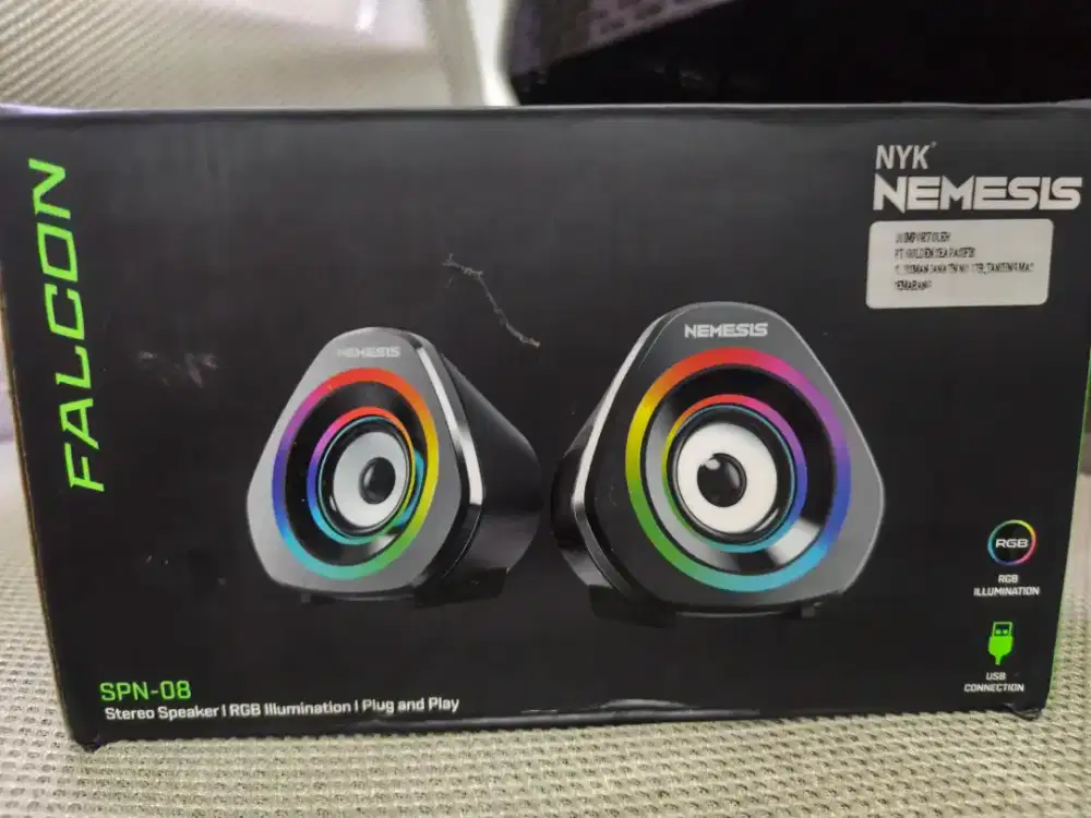 Speaker NYK Nemesis SPN-08 Falcon RGB 2.0 - Like new (Nego)