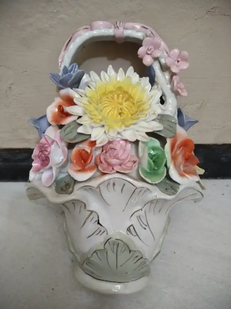 Jual Porselin Keramik Motif bunga